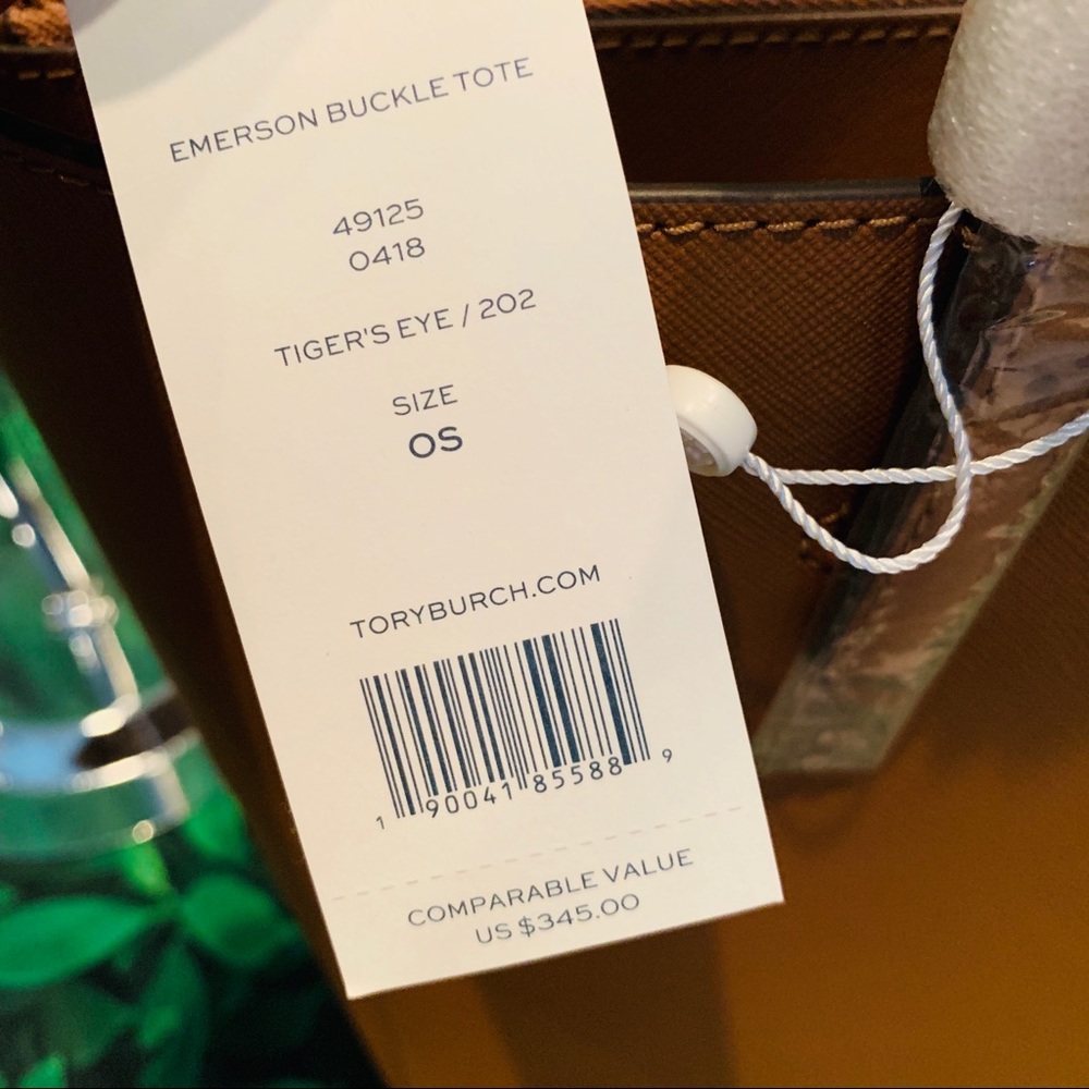 TORY BURCH Emerson Leather Large Buckle Tote - Picture 7 of 8